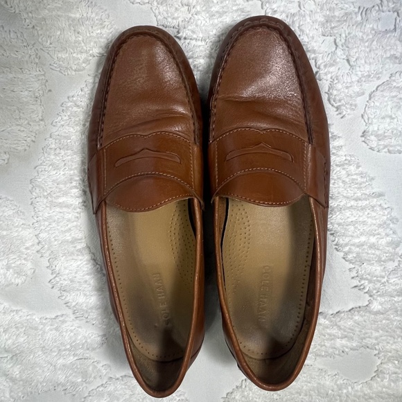 Cole Haan Classic Tan Leather Penny Loafers 10M - Picture 1 of 3